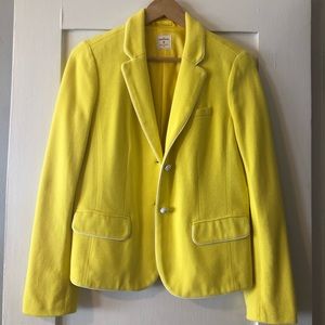 J Crew Yellow Blazer Size 8